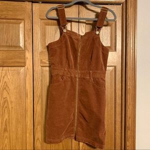 BROWN CORDUROY JUMPER - AMERICAN EAGLE